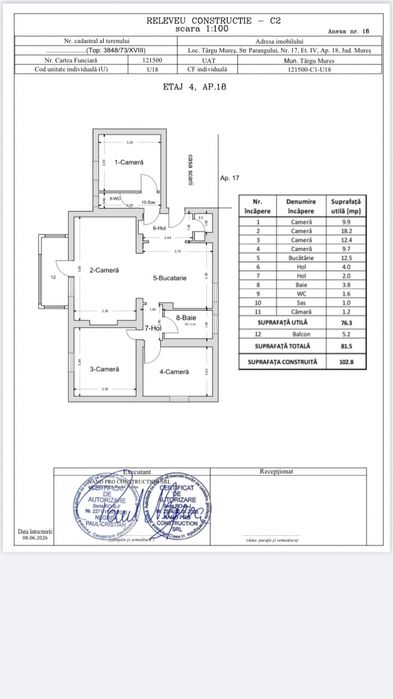 Apartament cu 4 camere - 1